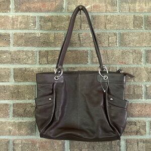 Great American Leatherworks rich cognac brown purse